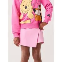 Infantil - Short Saia Menina Bimbi Rosa com Fivela de Flor - 1