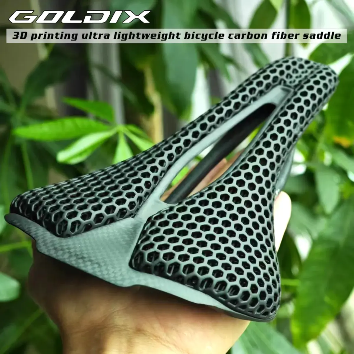 GOLDIX-Sela Ultra Light Carbon para Bicicleta, Impressão 3D, Bicicleta de Estrada, Corrida MTB, Almofada de Bicicleta, Acessórios Assento - 1