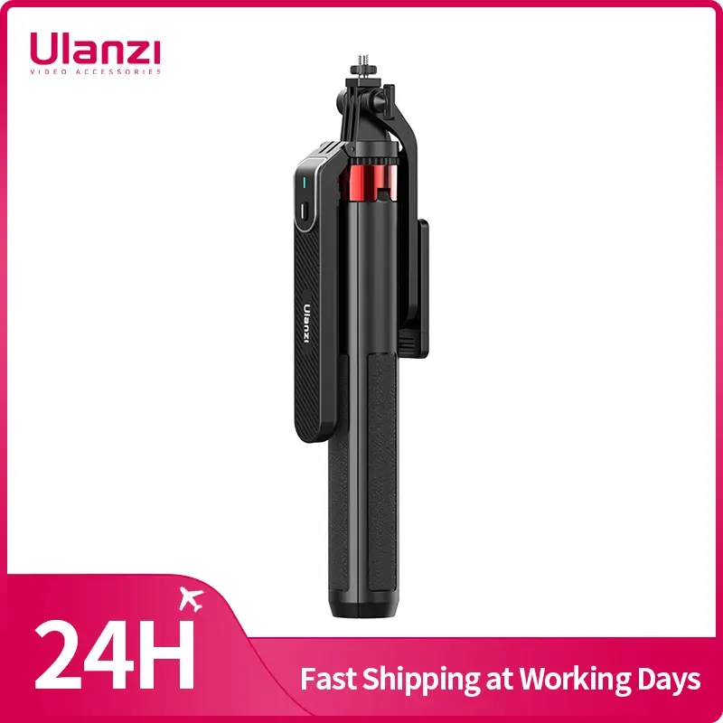 Ulanzi MA09 Smartphone Tripé Bluetooth Selfie Stick Tripé de mesa para iPhone 12 13 14 GoPro Cartão Câmera Transmissão ao vivo de vídeo
