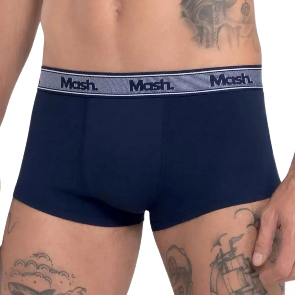 Cueca Sungão Mash Algodão Masculina Cotton Cós Elástico Texturizado