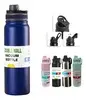 800ml Garrafa Térmica Água Squeeze Inox Academia Quente E Frio - 1