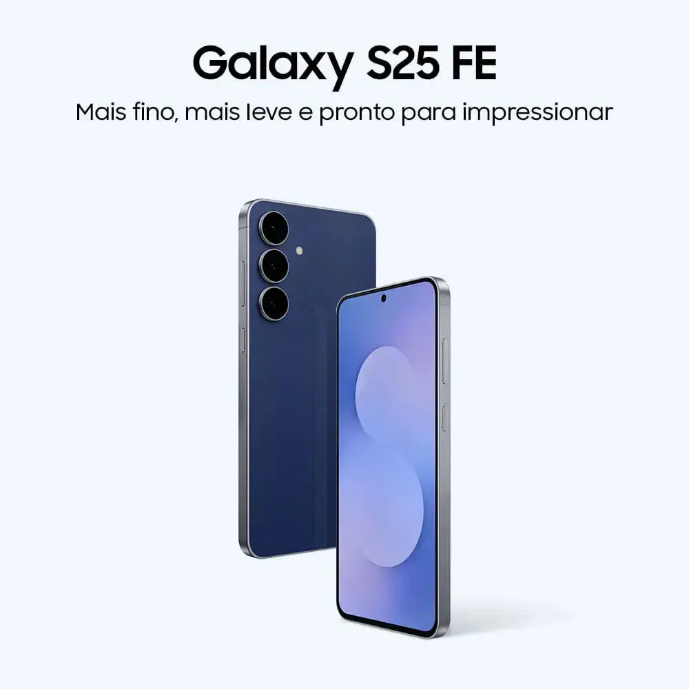 Celular Samsung Galaxy S25 Fe 5g, 256gb, 8gb Ram, Câmera Tripla De 50+12+8, Tela Grande De 6.7 Azul Marinho thumbnail 2