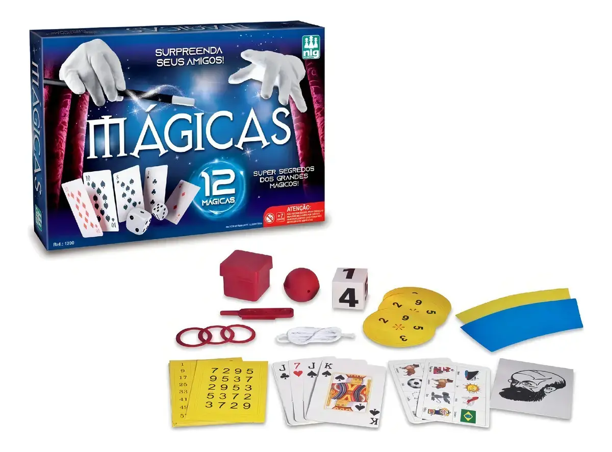 Kit Mágicas 10 Truques Nig Brinquedos Para Crianças Acima De 7 Anos