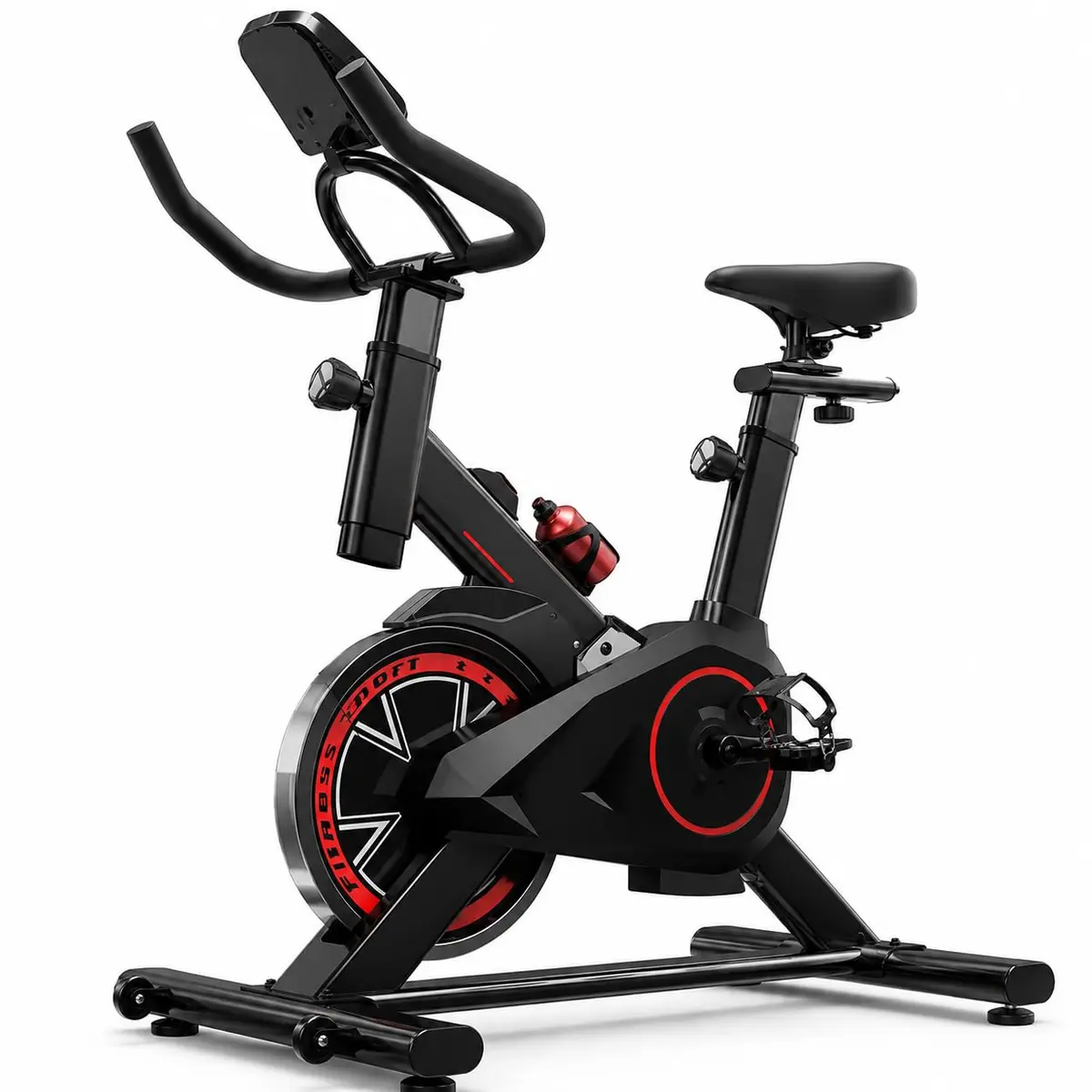 Bicicleta Ergométrica Bike Spinning Bike Treino em Casa Academia Exercícios Cardio e Emagrecimento Design Confortável e Ajustável Vertical Silenciosa Ideal para Casa Linha Rhead Red High Premium - 1