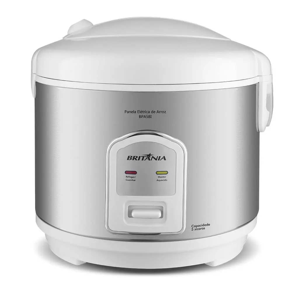 Panela de Arroz Elétrica Britânia BPA5BI 5 xícaras 400W 220V
