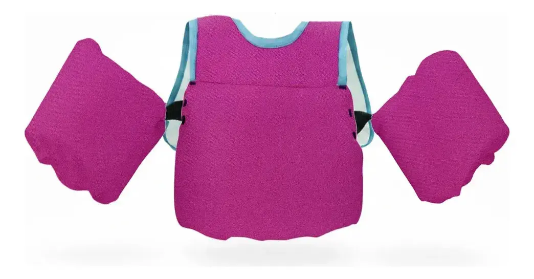 Boia Colete Salva Vidas Flutuador Infantil Até 25kg Não Fura Segurança Para Piscina E Praia Rosa