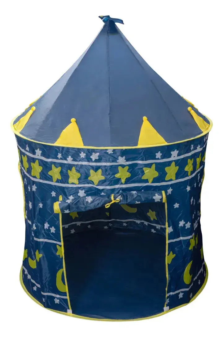 Barraca Infantil Cabana Tenda Festa Do Pijama Menino Criança Bebê Iglu Portátil Circus Azul thumbnail 10