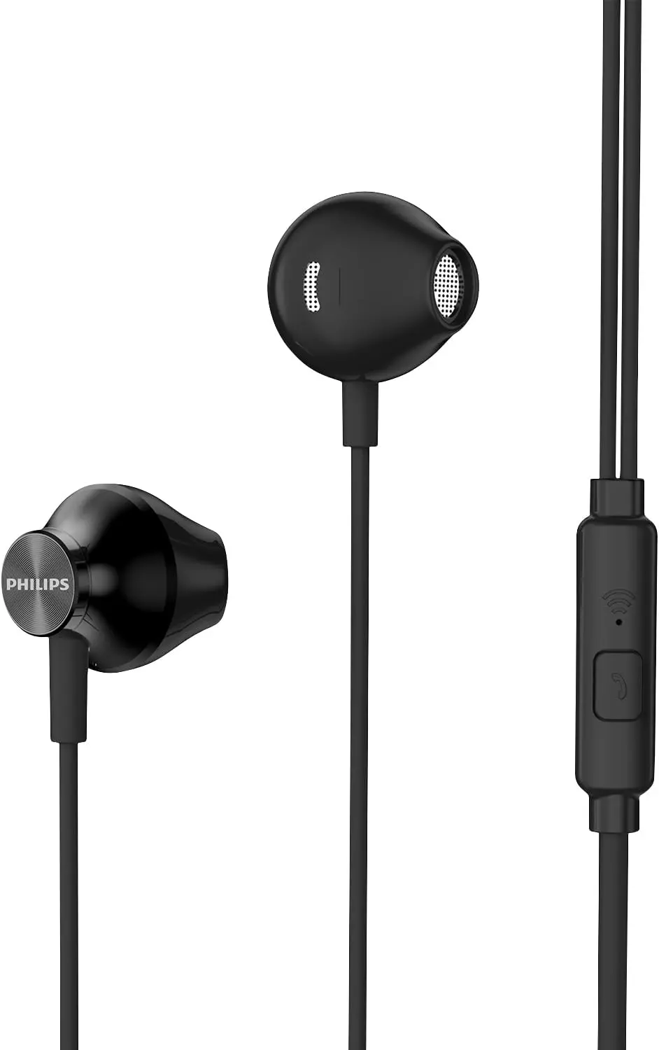 PHILIPS, Fone de Ouvido com Microfone, TAUE101BK/00, Com fio de 1,2 metros, intra-auricular, Preto - 1