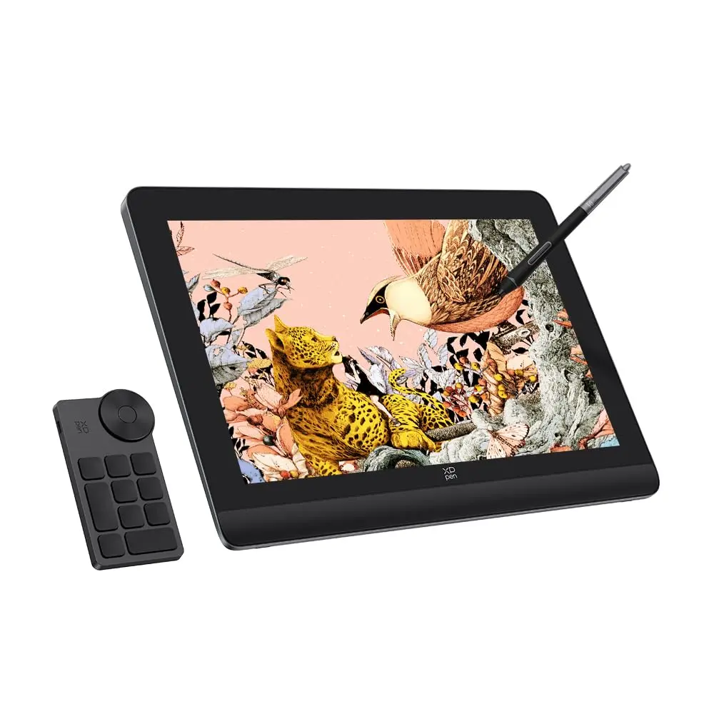 XPPen Artist Pro 16 (Gen 2) Mesa Digitalizadora com Tela 16K Níveis com Teclas de Atalho, Suporte Dobrável, Profissional Desenho Display