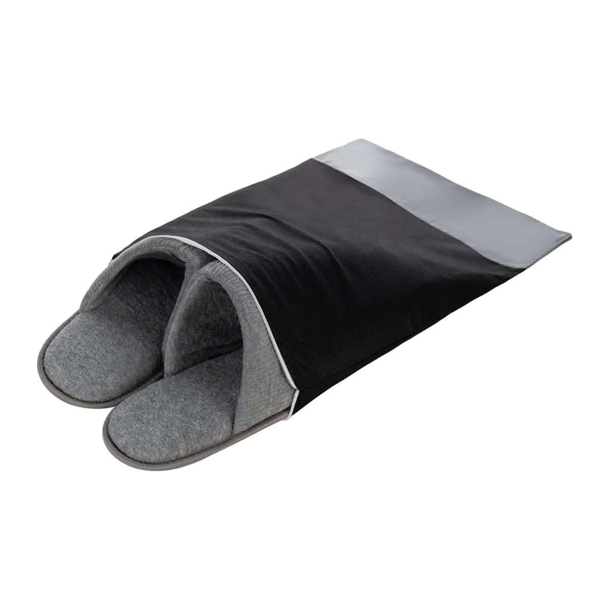 Sacos Para Sapatos e Roupas De Tnt Com Visor e Zíper 12un (12, Preto, 32cmx42cm (G))