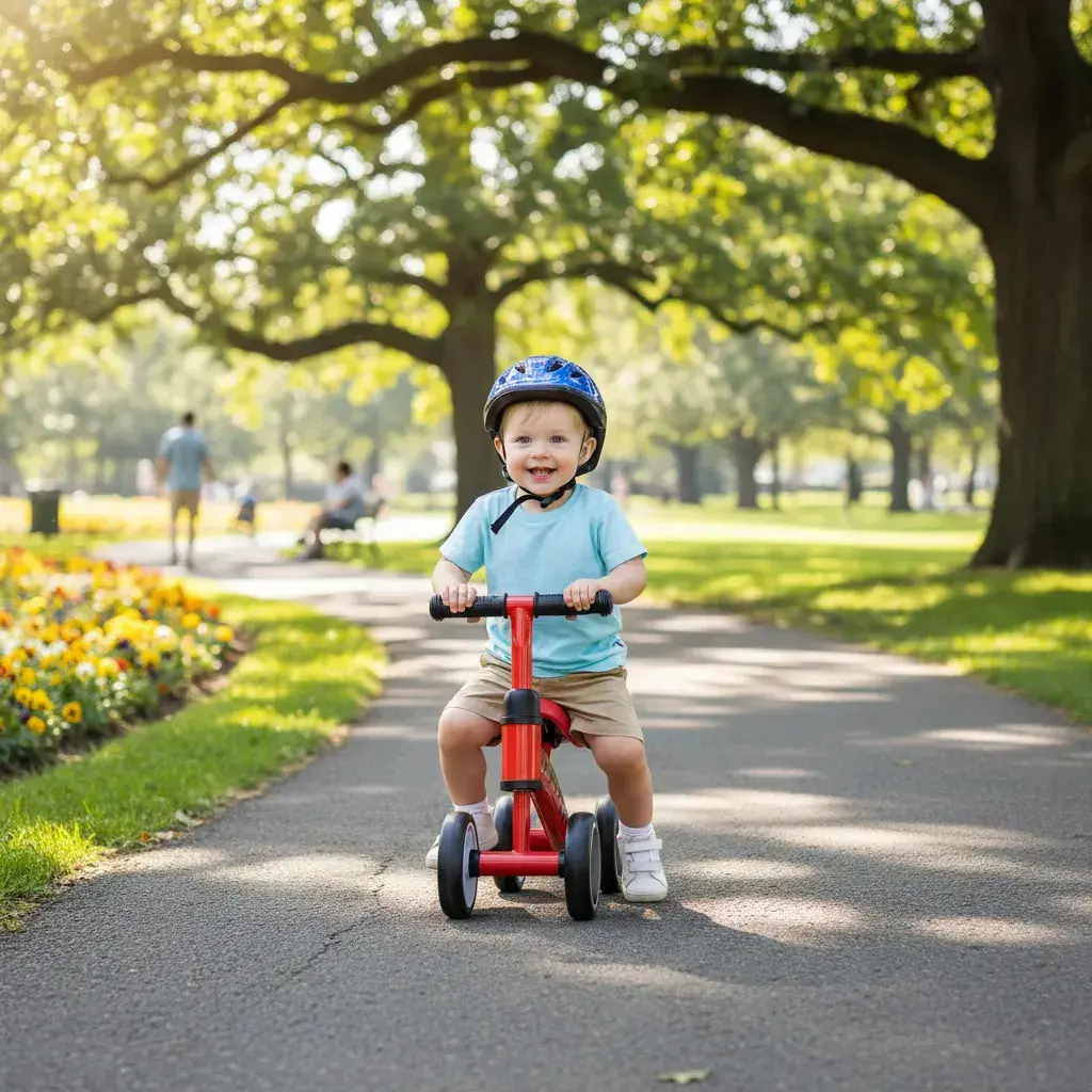 Bicicleta de Equilíbrio Brinq Kids Brinquei Vermelho para Crianças 12m+ thumbnail 2