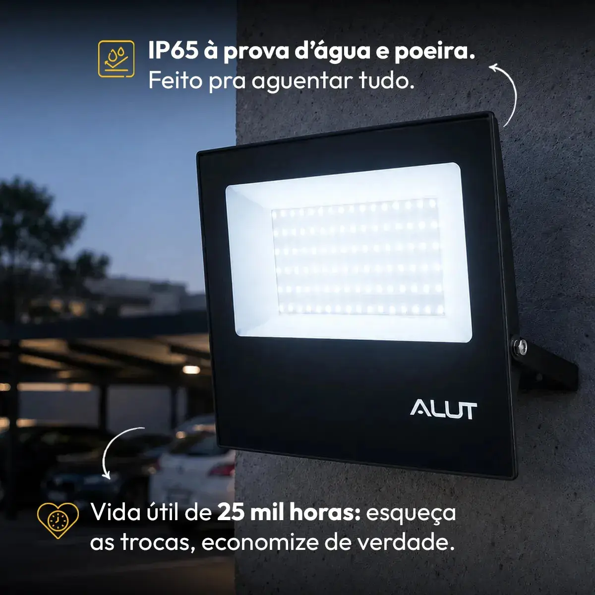 Kit 2 Refletor Led 100w 6500k Branco Frio A Prova D'água Alut Cod: Alut000701-2 Alut By Avant thumbnail 5