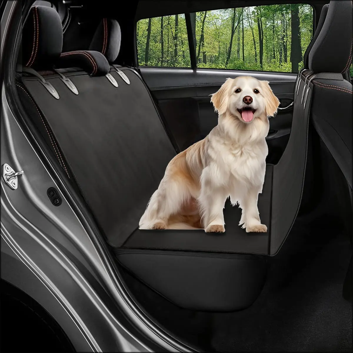 Capa Pet para Carro, Protetor de assento de cachorro, Tapete de porta-malas resistente - Antiderrapante, Impermeável e Lavável, adequado para carros e caminhões