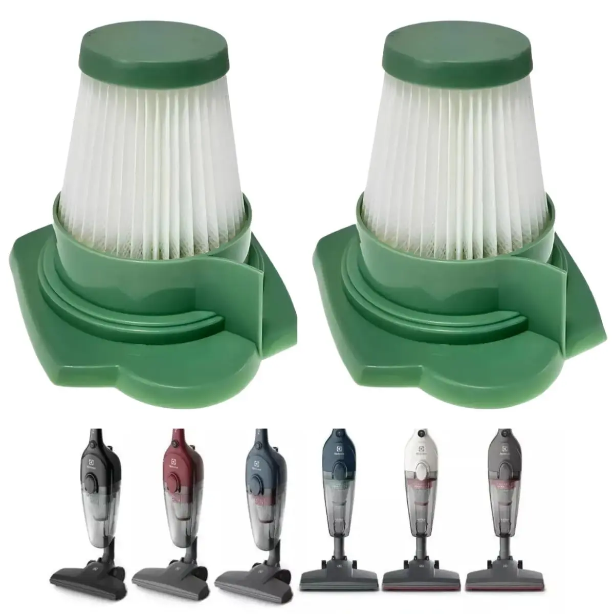 2 Filtro Hepa Verde Aspirador Vertical Power Speed Compatível com Electrolux A21794001 STK12 STK13 STK13A STK14 STK14B STK15 Peça Reposição