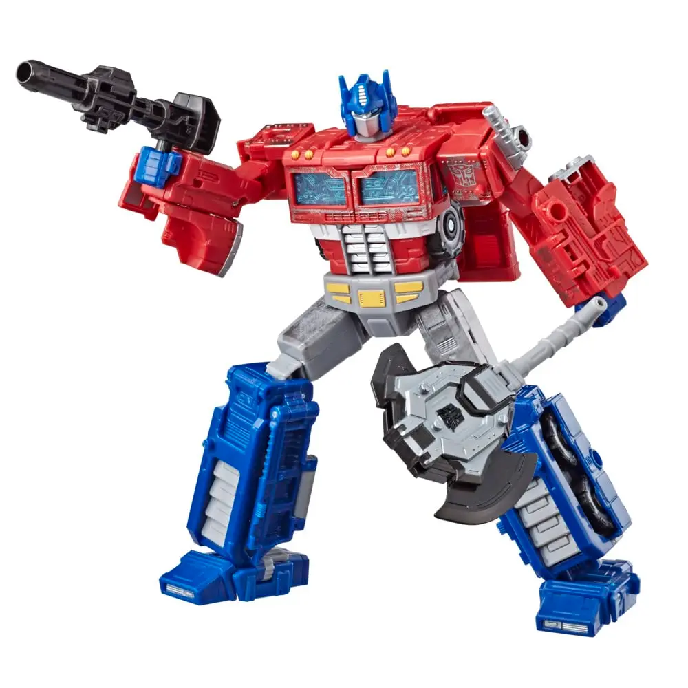 Transformers Generations War for Cybertron: Siege – Figura de Ação Optimus Prime WFC S11 Classe Voyager