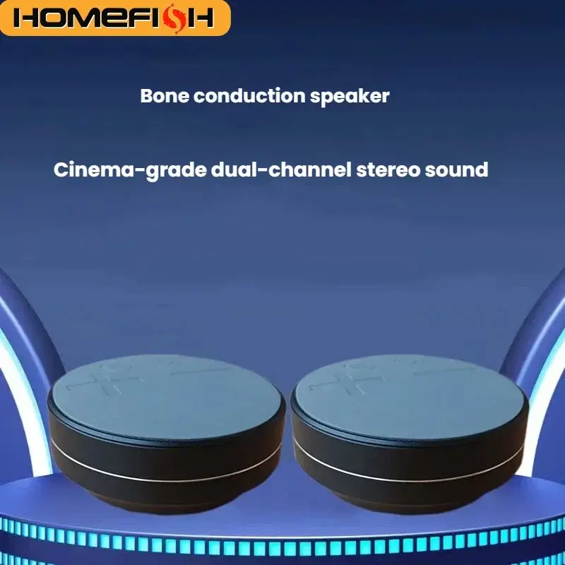 Caixa de Som Bluetooth Portátil por Condução Óssea, Mini Alto-falante Sem Fio com Vibração, Estéreo HiFi TWS para Casa, Ar Livre e Viagens - 1