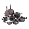 [Prime] Brinox Jogo de Panelas 8 Peças Ceramic Life Preto - 1