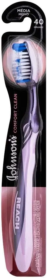 Escova de Dente Reach Comfort Clean, Cerdas Médias, Cores Sortidas - 1