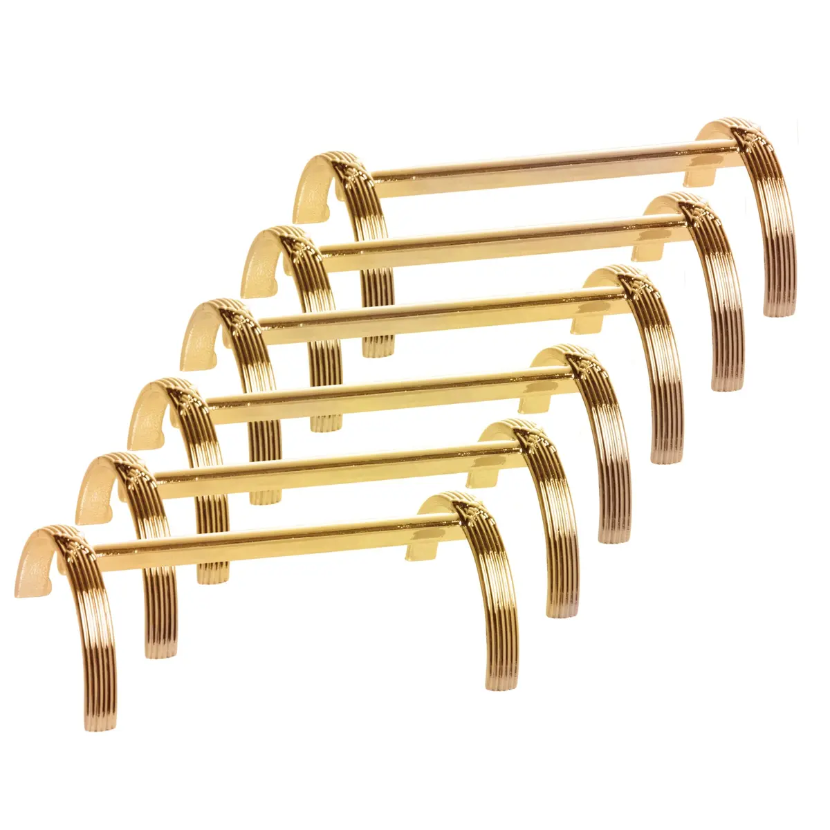 WOLFF - Conjunto 6 Dencansos para Talheres Maitê 8cm x 4cm x 2cm Dourado Zamac - 1