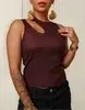 Blusa Regata Decote Gota Lisa Ribana Canelada Moda Gringa - 1