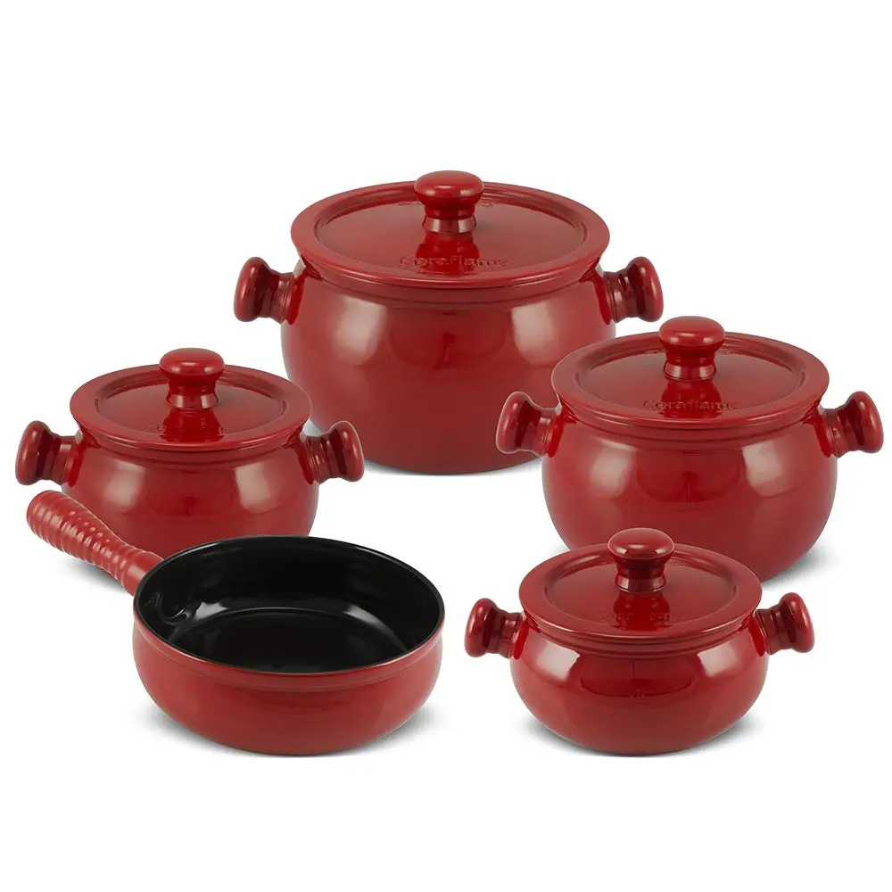 Ceraflame Conjunto Panelas de Cerâmica Premiere+ Joy 5 Peças Pomodoro