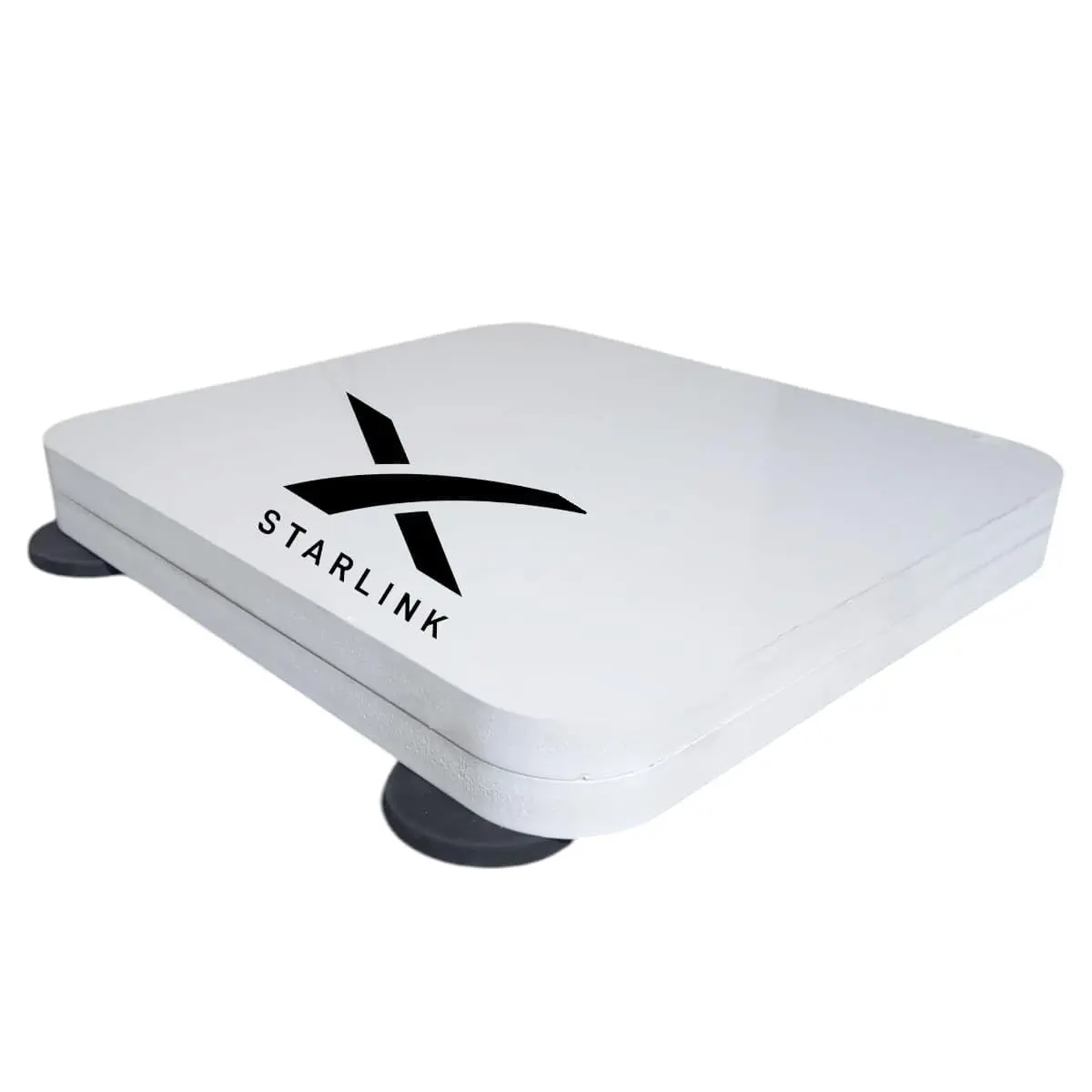 SUPORTE VEICULAR CASE COMPATÍVEL PARA STARLINK MINI GERAÇÃO 4 COM 4 IMÃS NEODIMIO EMBORRACHADO (BRANCO)
