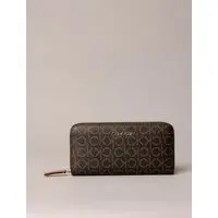 Carteira Feminina Zíper Monograma Calvin Klein - Marrom Carteira Feminina Zíper Monograma Calvin Klein Marrom u