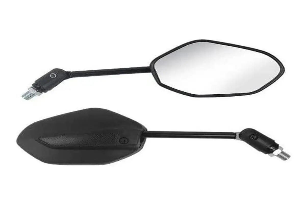 Espelho Retrovisor Mini (Articulado) Modelo Original Titan 150 09 A 15 (Par) Honda Preto
