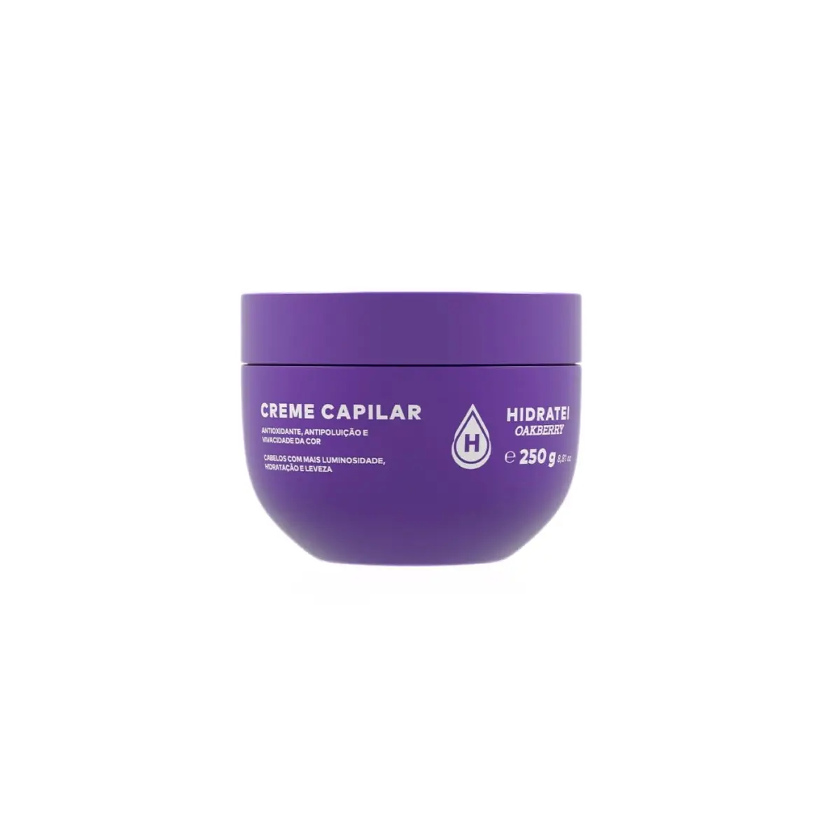 Creme Capilar Hidratei Oakberry 250g Protege A Cor Dos Fios