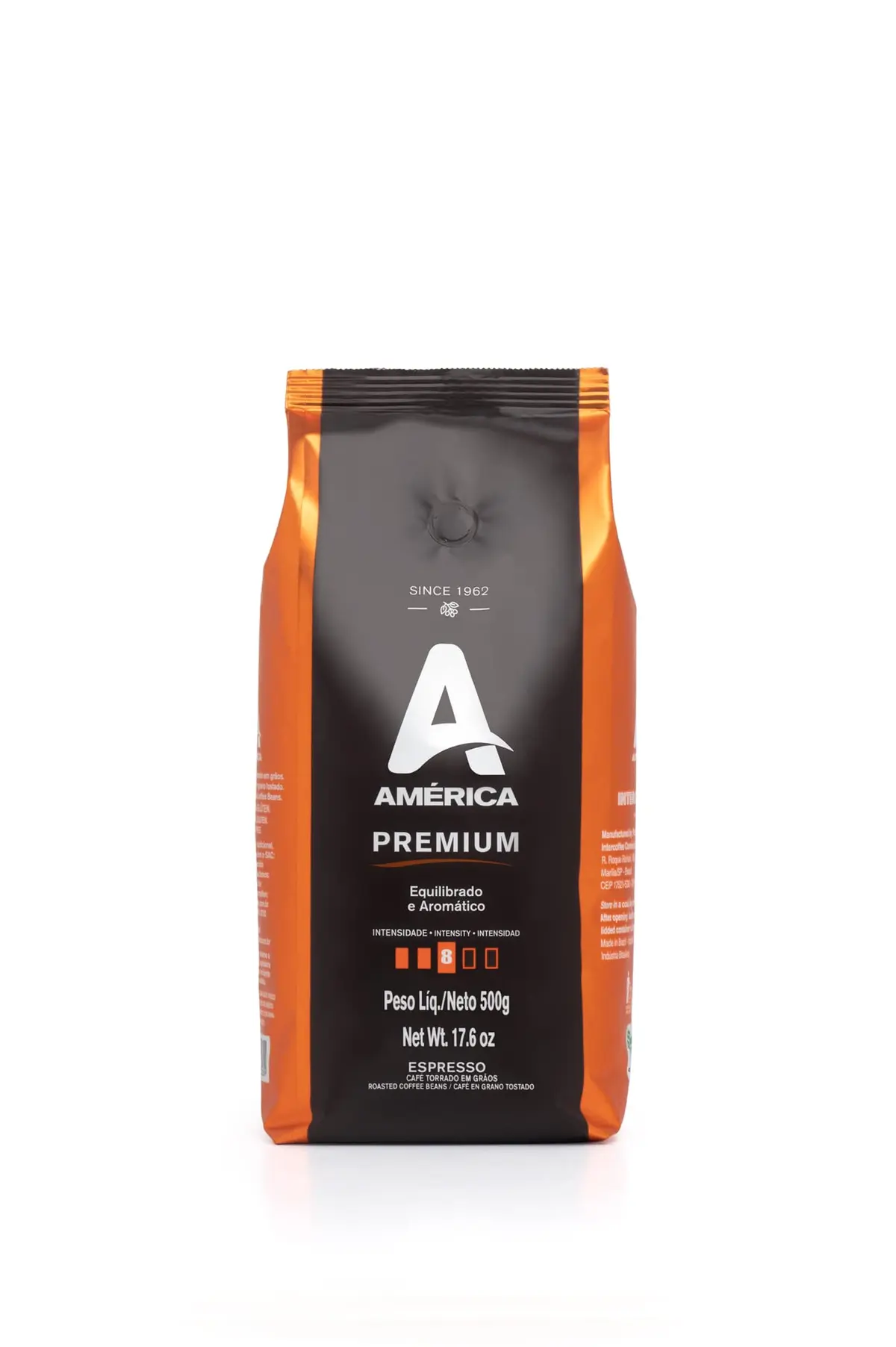 América Café Torrado Em Grãos Premium 500 G