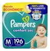 Fralda Pampers Confort Sec Tamanho M 196 Unidades - 1
