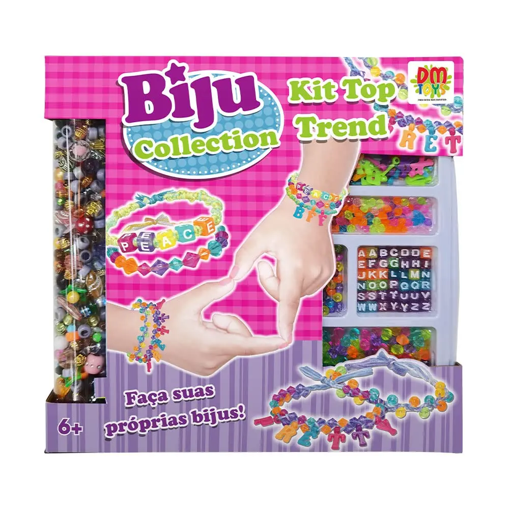 Kit Top Trend Biju Collection, DM Toys