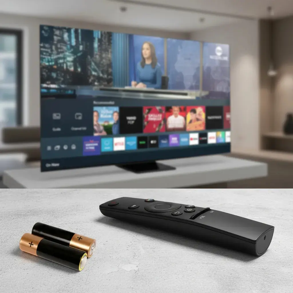 Controle Remoto Para Smart TV Samsung 4k Com Pilhas E Teclas Netflix Prime Video GloboPlay Preto thumbnail 7