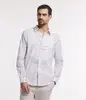 Camisa Regular em Voal com Estampa Floral Bege - 1