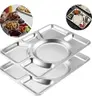 Bandeja Inox 6 Divisões para Refeição – 2 Unid. - 1
