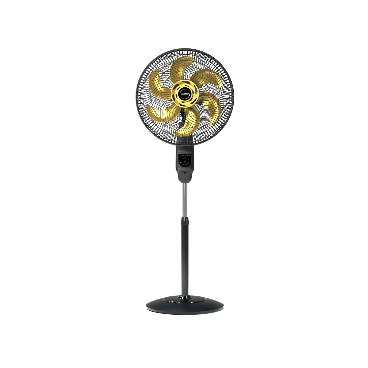 Ventilador de Coluna Mallory Chronos 140W, Silencioso, Com Controle Remoto, Hélice de 6 pás, Auto Desligamento Programável de até 7 Horas- PR – DR - 127V