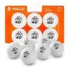 Kit 6 Bolas de Tênis de Mesa Bolinhas de Ping Pong Branca 2 Estrelas Vollo ABS 40mm - 1