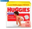 (Levando 2 R$47.99 cada)Fralda Roupinha XXG Huggies c/ 58 unidades - 1
