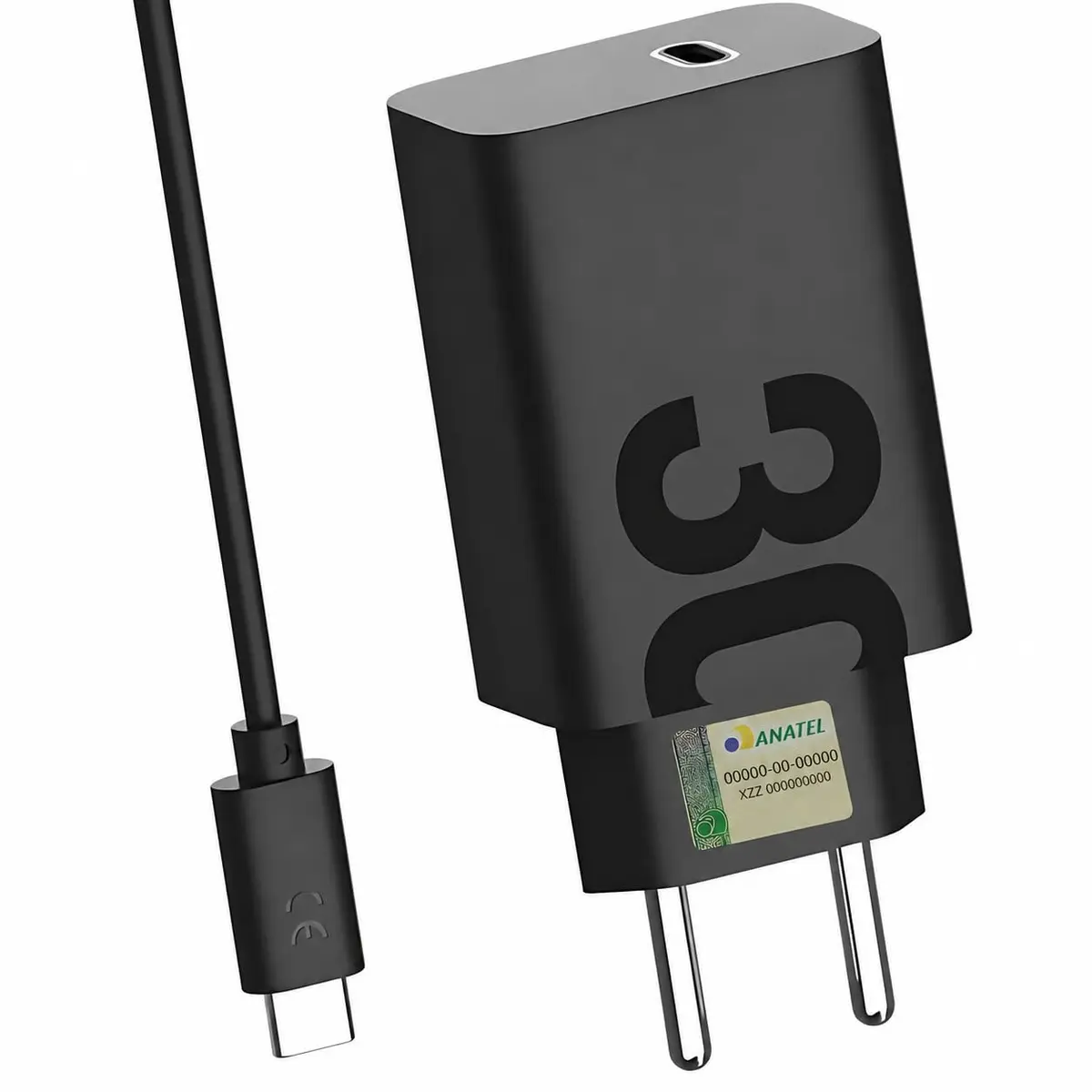 Carregador Turbo 30W USB-C – Potência Ultra Rápida com Cabo Tipo-C para Tipo-C Incluso – Compatível com iPhone 15, iPads, Samsung e Dispositivos USB-C - LAGUS IMP. - 1
