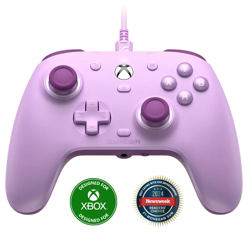 GameSir G7 SE Controle com Fio para PC, Xbox One, Xbox Series X|S, Gamepad para Jogos Plug and Play (Roxo)