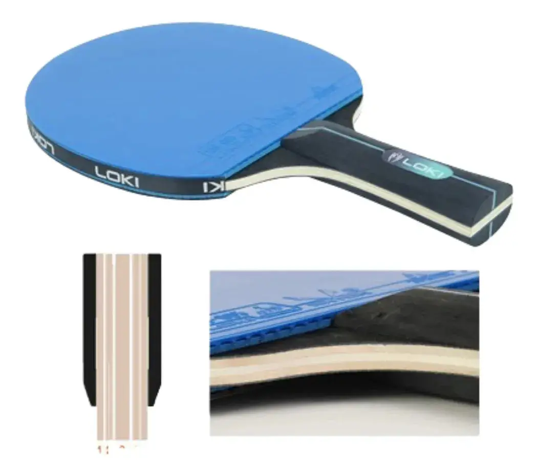 Raquete Tênis De Mesa Profissional K5000 Ping Pong Preto Fl (côncavo) - 1
