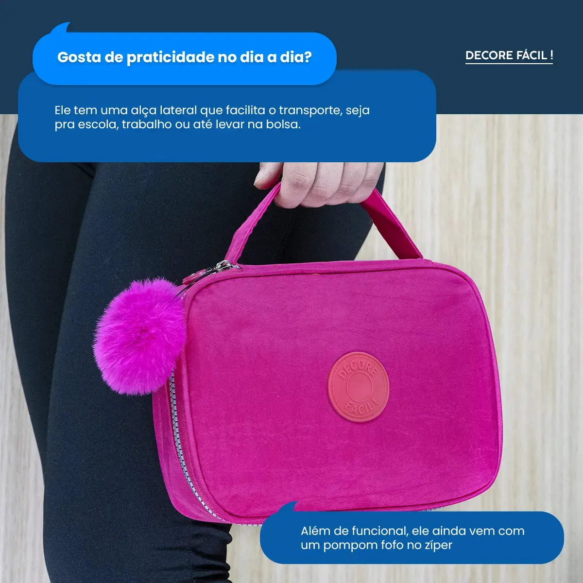 Estojo Box Organizador Escolar Com Divisórias Multifuncional 24 Elásticos Lápis Caneta 100 Pens Masculino Feminino Decore Fácil ! Verde thumbnail 8