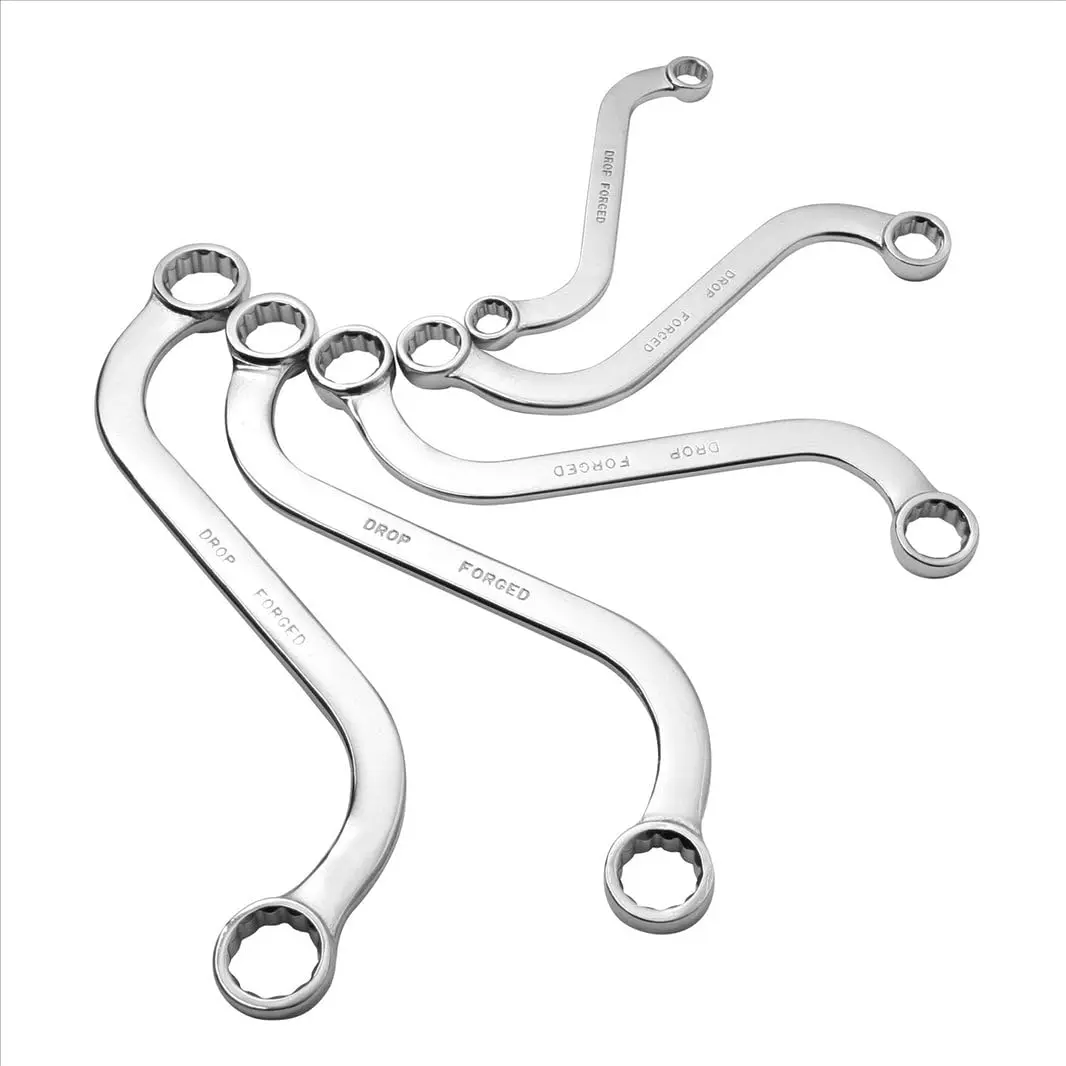 SUNEX Tools Sunex 9940 Sae Conjunto De Chaves Estilo S 5/16 X 3/8 Polegadas - 11/16 X 3/4 Polegadas Liga De Aço 5 Peças - 1