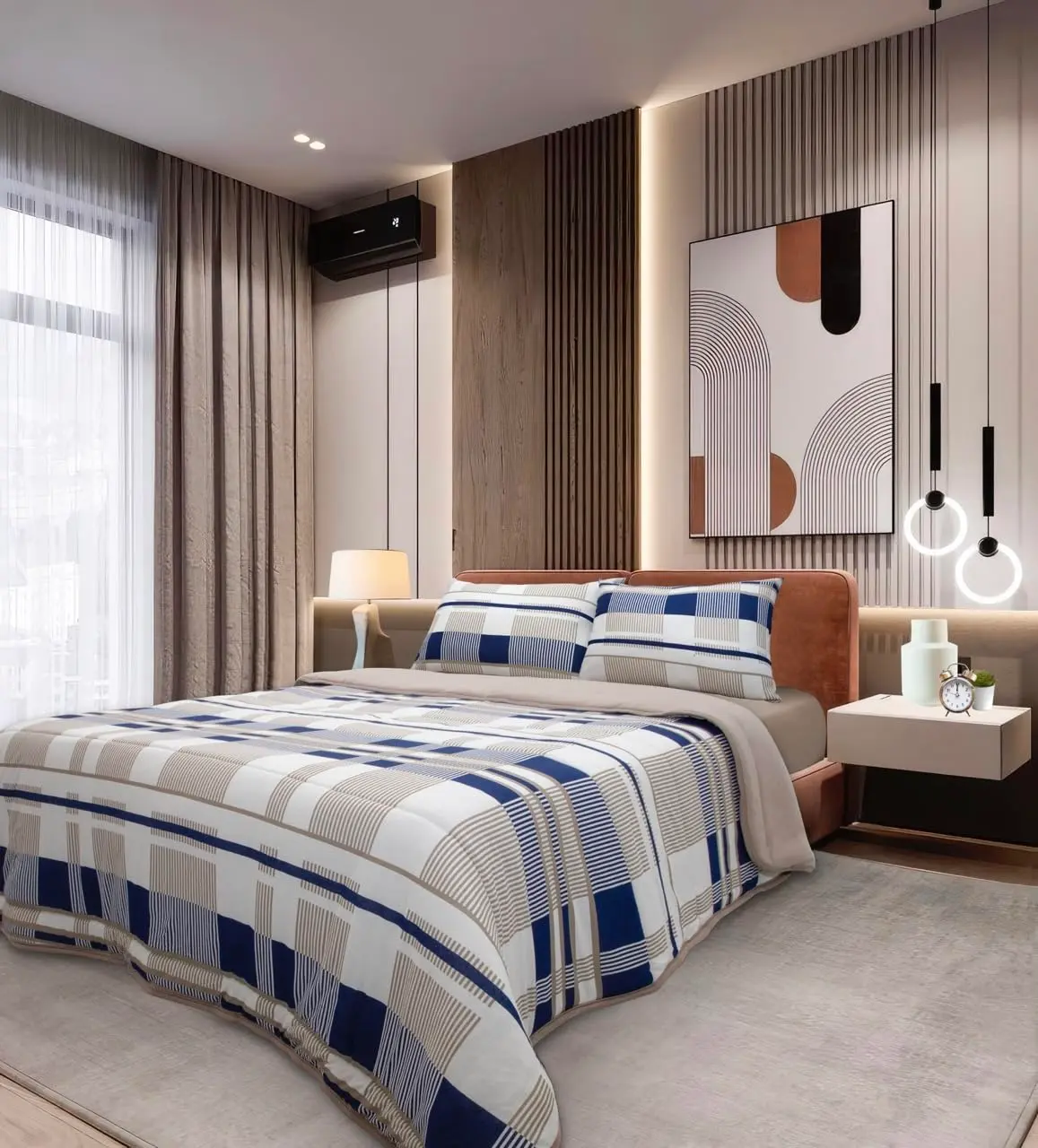 Edredom Estampado 1 Peça Portallar Casa Duo Valência Queen