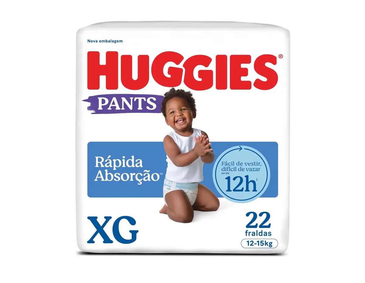 FRALDA HUGGIES TRIPLA PROT. ROUP. XG - 24UND