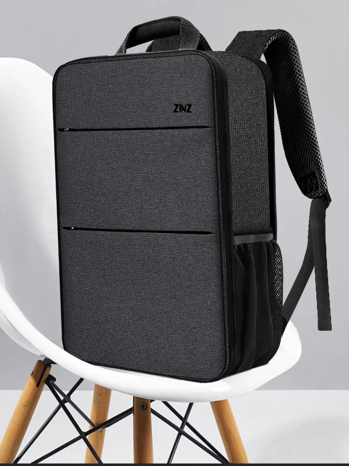 Slim Expansível Water Resistant Laptop Mochila, Compatível com a maioria dos NoteBooks, 13-14"