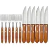 Conjunto Mor de Churrasco - Garfo e Faca 12 Peças - 1