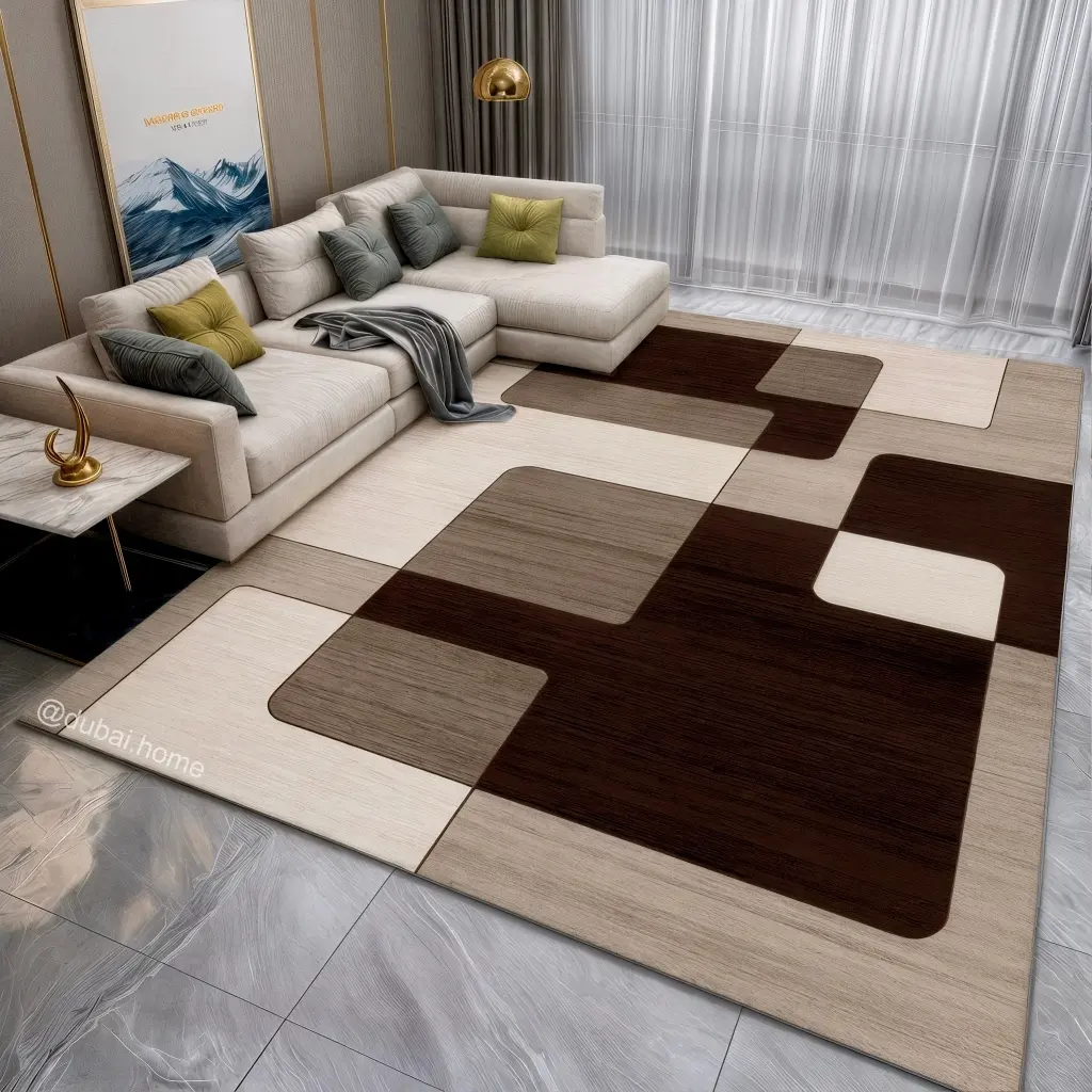 Tapete Estampado Belga Antiderrapante 1,50m x 1,00m Para Sala Quarto - Coleção Exclusiva - 1