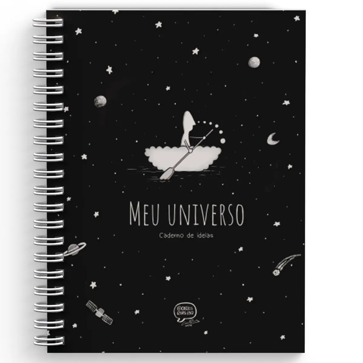 Caderno Sem Pauta Um Sábado Qualquer, Wire-o, A5, 160 Páginas | Capa Dura, Caderno de Ideias
