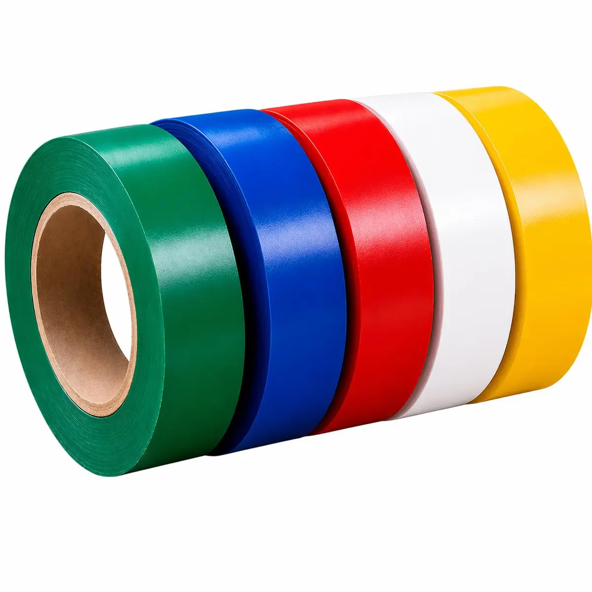 Kit com 10 Fita Isolante Colorida Profissional 5 Metros Resistente Antichama para Identificação de Fios com Segurança
